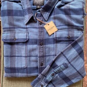 Filson Blue Plaid Button-Up Shirt